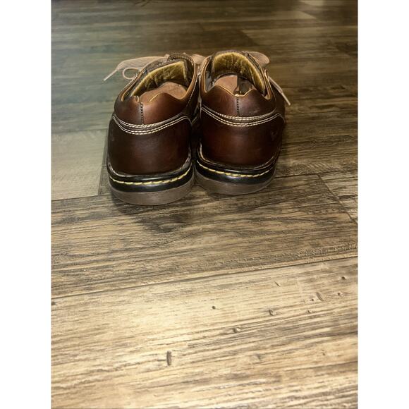 Y2K Dr Doc Martens Lace Up Split Toe Oxford Shoe 11232 Brown Men Size 12 Leather - Picture 4 of 8